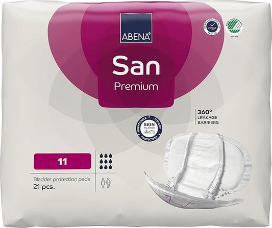 Abena San Premium Incontinence Pads, Heavy 8 to 11), Size 11, 21 21 Count