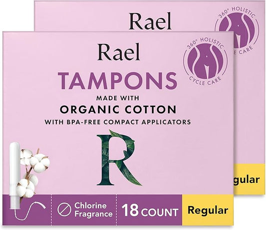 Rael Tampons, Compact Applicator Tampon Made (36 Count,