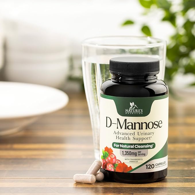 D-Mannose & Cranberry Extract 1350mg Advanced 120 Capsules