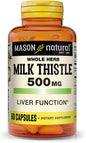 MASON NATURAL Milk Thistle 500 mg 60 Capsules