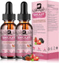 2Pack Shilajit Resin Liquid Drops | Pure Shilajit for Men Women with Ashwagandha, Turmeric, Ginseng, Chaga | 85+ Trace Minerals & Fulvic Acid Shilajit Complex | Boost Immunity & Energy - Non-GMO