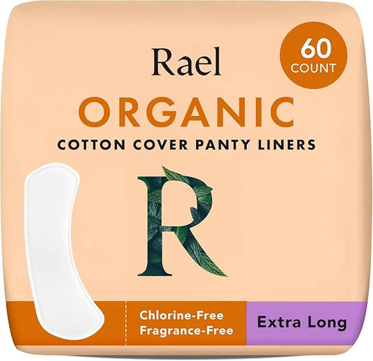 Rael Panty Liners for Women, Organic 60 Count)