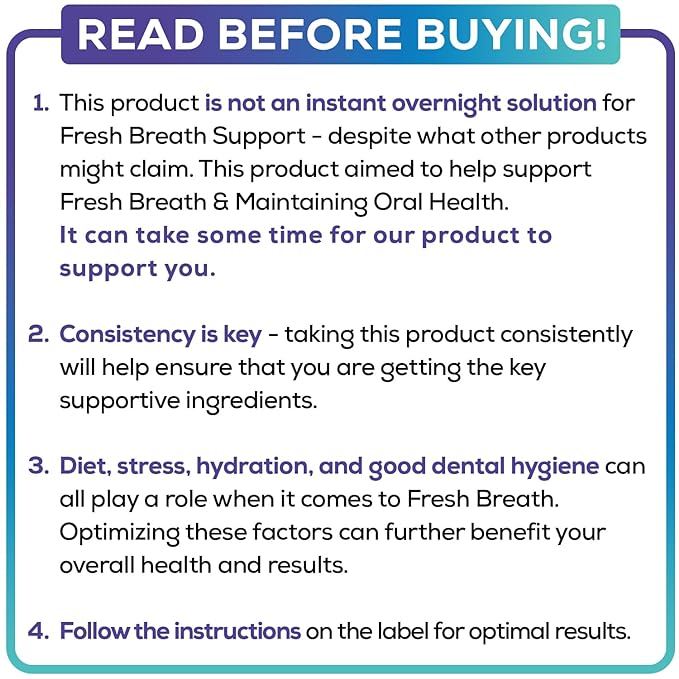 Oral Probiotics & Tongue Scraper 6 Probiotic M18 - 60 Chewable