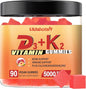 Sugar Free Vitamin D3 K2 gummies 5000IU with 90 chewable