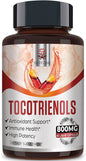 Tocotrienol Supplement Full Spectrum, Cutting-edge Fusion 800mg,Powerful Antioxidant,Cardiovascular,Highest 60 Liquid-Filled
