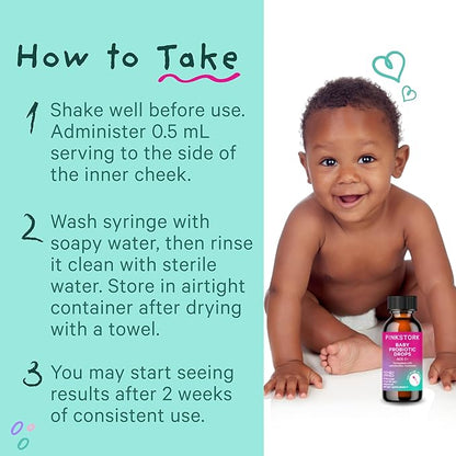 Pink Stork Baby Probiotic Drops, Newborn, 1 fl 2 Month