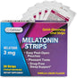 30 Oral Sleep Strips | Quick-Dissolving 3mg Melatonin Strips | Works Faster Than Gummies | Relaxation Sleep Supplements for Adults | The Ultimate Sleeping Aid for Better Sleep and Eye Health