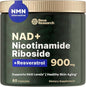 Reus Research NMN Supplement Alternative - Liposomal Nicotinamide Riboside w/Resveratrol & Quercetin - High Purity NAD Supplement for Anti-Aging, Energy, Focus - 80 Capsules