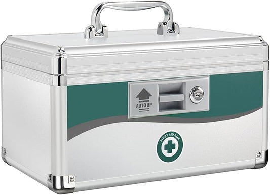 Medicine Lock Box,Locking Medicine Box,【Medium】 12 7.68 x 7.87 Inch,Lock