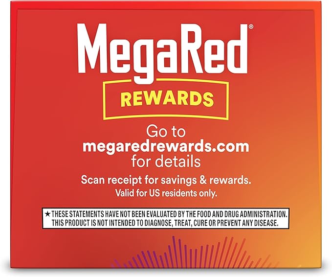 MegaRed Antarctic Krill Oil 500mg Omega 3 Fatty (90cnt box),