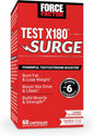 Force Factor Test X180 Surge Testosterone Support for Men, Male Vitality Enhancing Supplement, Promote Muscle & Strength, Support Weight, Boost Long-Lasting Energy, 60 Capsules