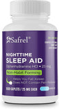 Safrel Nighttime Sleep Aid, Diphenhydramine HCl 25mg (1000 Count 1), 1000, 1000, Count)