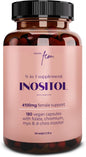 Myo-Inositol & D-Chiro Inositol Supplement for Women | PCOS 4100MG (40:1 Ratio) | Hormonal Balance, Fertility, Preconception, Pregnancy & Ovarian Support | 1 Month Supply | Vegan Capsules