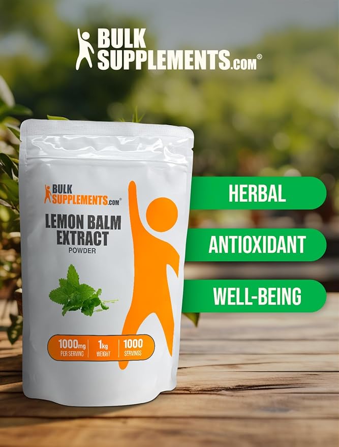 BulkSupplements.com Lemon Balm Extract Powder 1000mg per 5kg (11 (11 lbs) 5)
