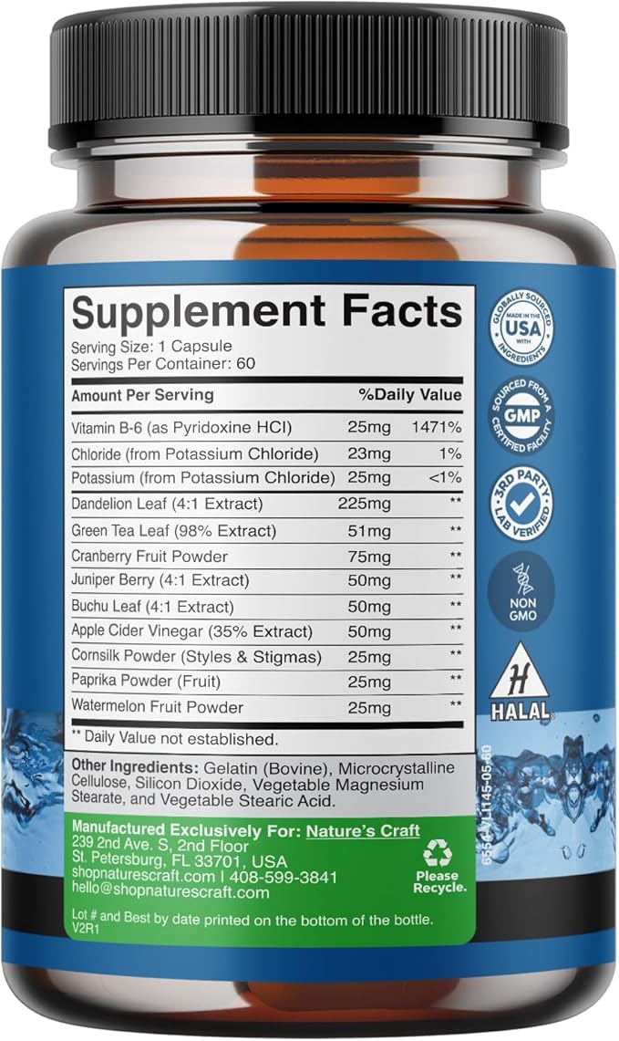 Water Away Pills Maximum Strength 60 Servings