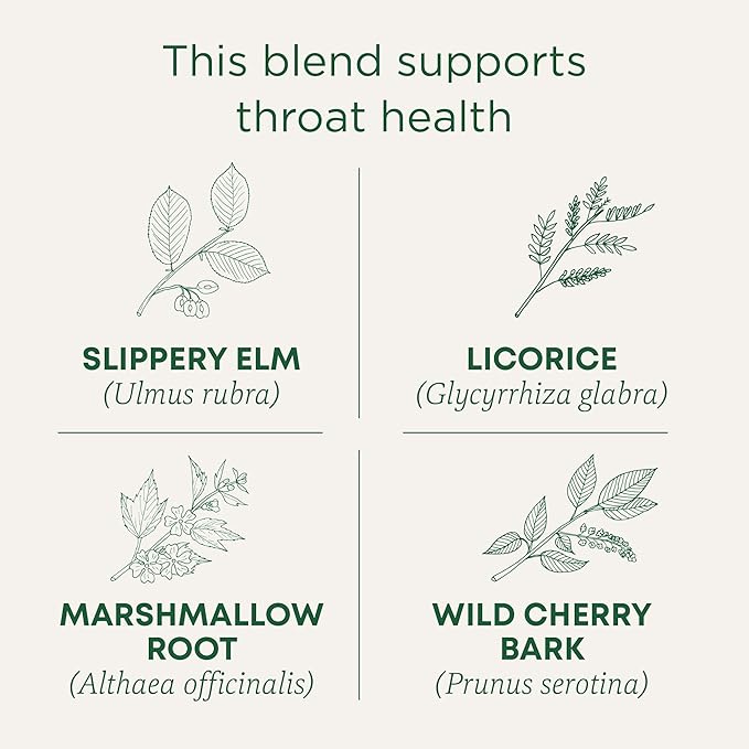 Traditional Medicinals Tea, Organic Throat Coat, Supports Throat Health, 96 Tea Bags (6 Pack)