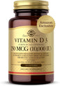 Solgar Vitamin D3 Cholecalciferol 250 MCG 10000 IU 180 Count
