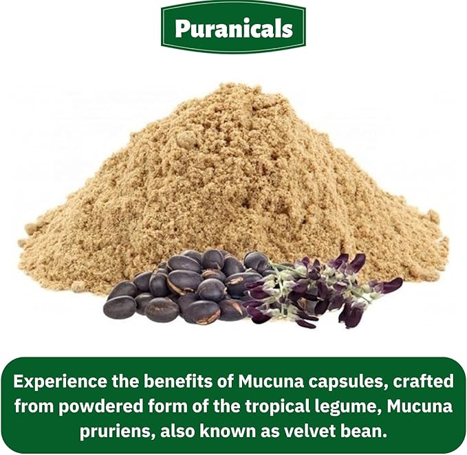 Mucuna Premium 320 Capsules Non GMO 900 mg 100% Pure