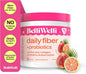 Daily Fiber Supplement Powder with Collagen, Probiotics & Electrolytes | Supports Digestive Health, Gut Balance & Debloating | Tropical Breeze | 16 Servings