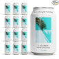 Something & Nothing Flavoured Sparkling Water - Lightly Carbonated, Full Flavoured with Added Grape & Lemon Juice | Vegan & Low Calorie Soda | 350ml Cans, Pack of 12 (Cucumber)