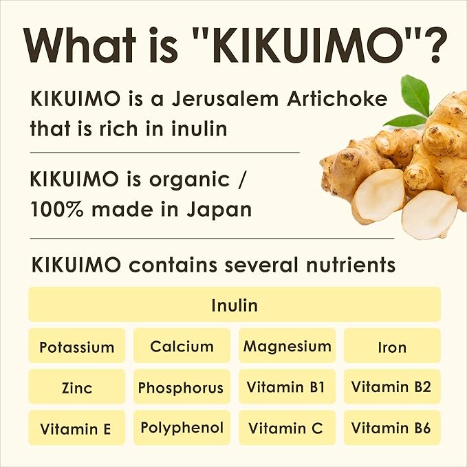 NAFFY KIKUIMO Jerusalem Artichoke Supplement -Inulin, 210 tablets