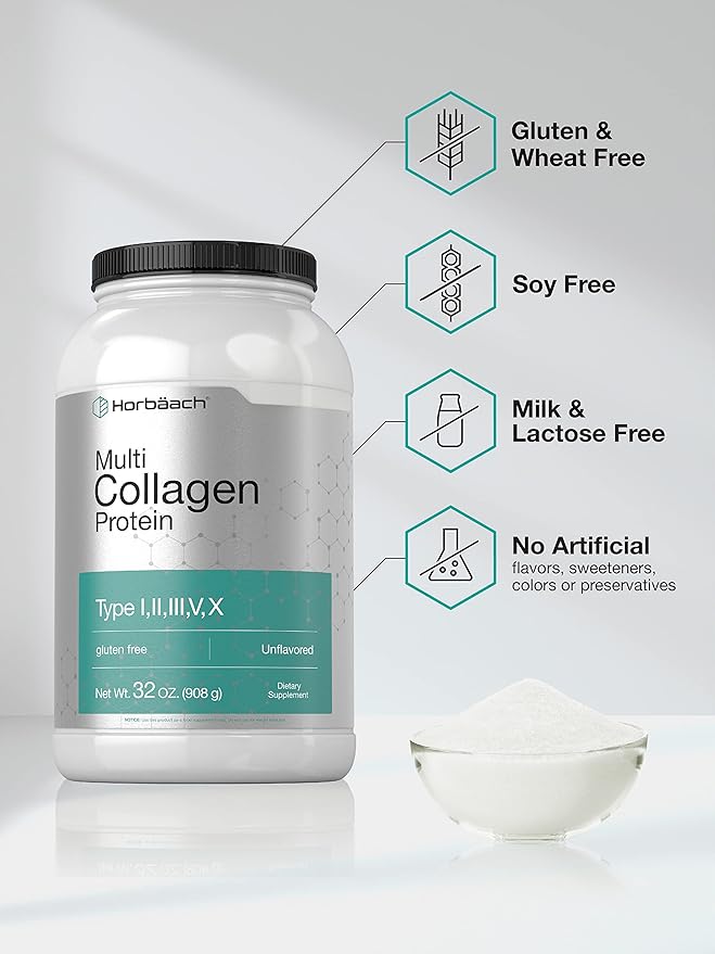 Horbaach Multi Collagen Protein Powder 32 oz