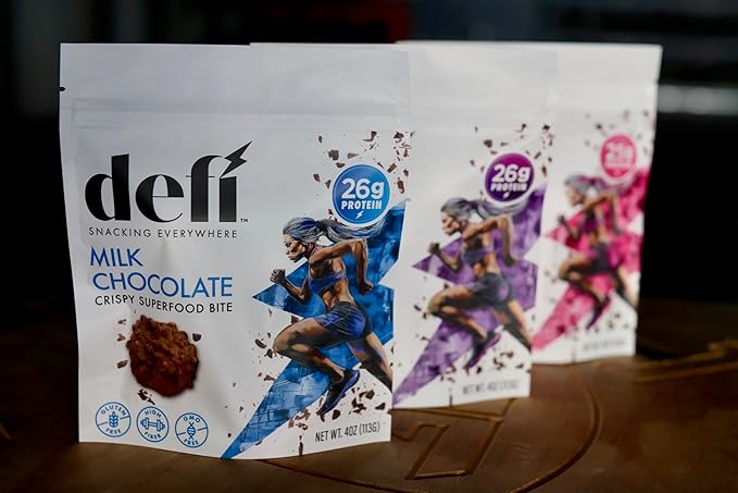 DEFI Milk Chocolate Crispy Superfood Bites, 26g Protein, 4oz (Milk Chocolate)