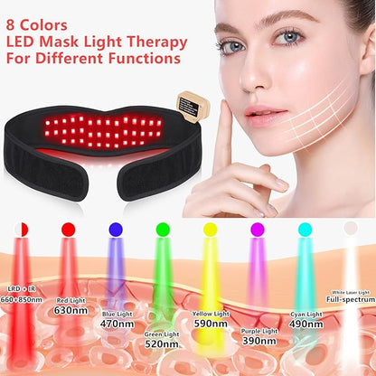 Red Light Therapy for Chin Neck, 8 Color