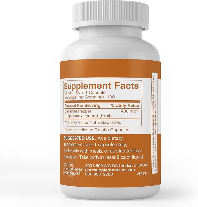 Pure Original Ingredients Cayenne Pepper, (100