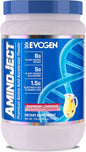 Evogen AminoJect - Premium BCAA Powder & EAA Recovery Formula with Electrolytes | Amino Acids Supplement for Muscle Growth, Hydration, & Recovery | Raspberry Lemonade | 30 Servings