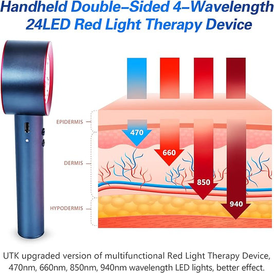 UTK High Power 24 LED Red 470/660/850/940nm Wavelength,