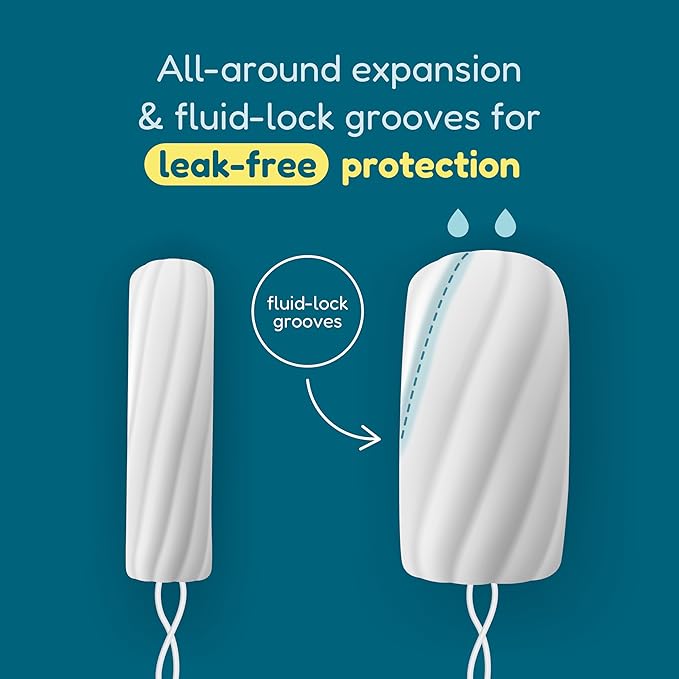 o.b. Tampons | Non-Applicator Tampon, Unscented 40ct (Pack 2)