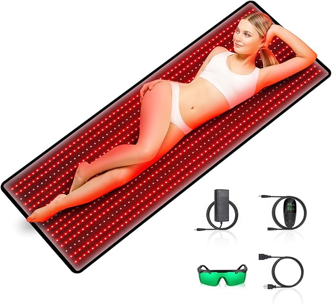 Red Light Therapy Mat, RUISQM 945pcs 63''×22.44'' Large