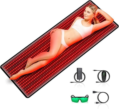 Red Light Therapy Mat, RUISQM 945pcs 63''×22.44'' Large