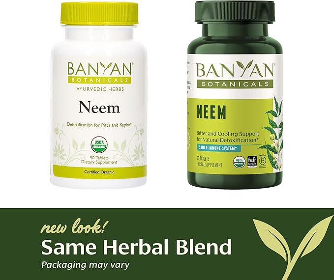 Banyan Botanicals Neem Tablets – Organic 90 Tablets