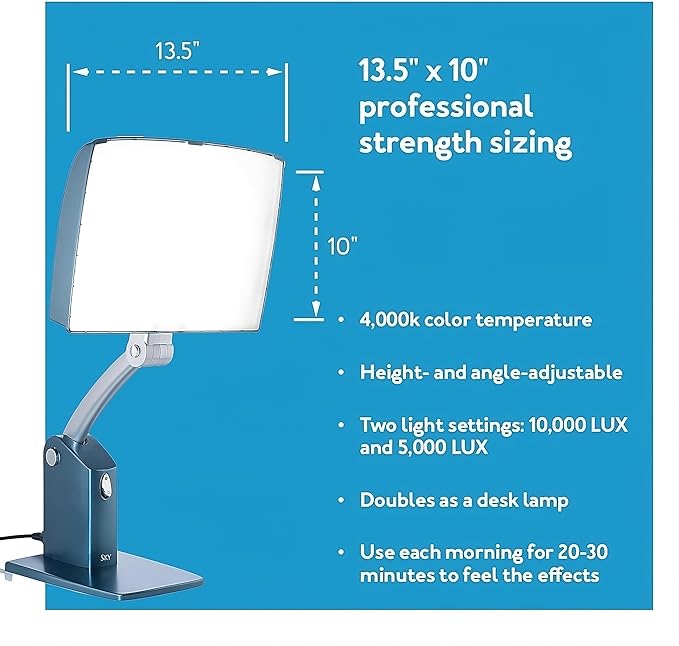 Carex Day-Light Sky Bright Light Therapy Lamp 10,000 LUX