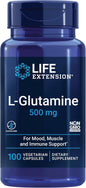 Life Extension L-Glutamine, 500 mg L-glutamine, 100 vegetarian