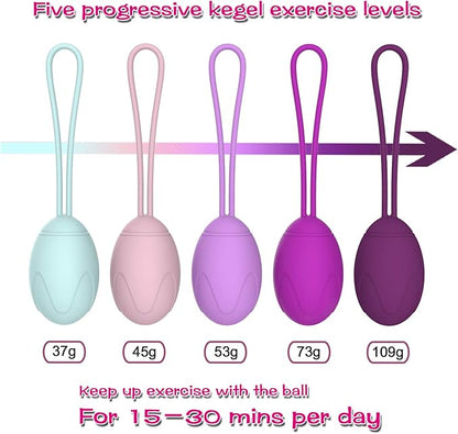 Kegel Exercise System for Massager of 5 Silicone