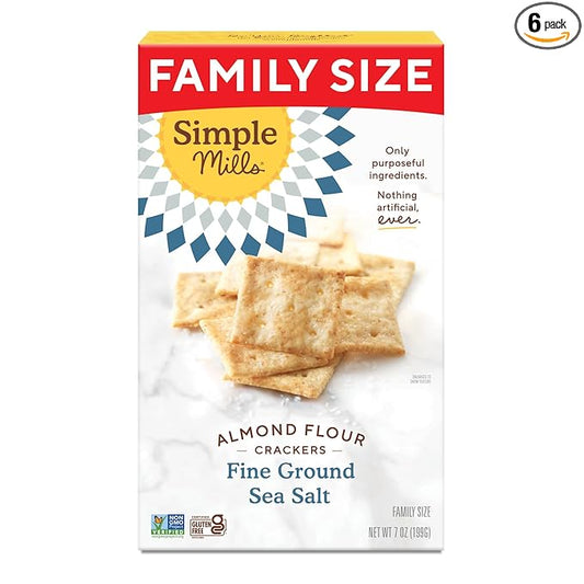 Simple Mills Almond Flour Crackers, Family 7 Ounce 1)