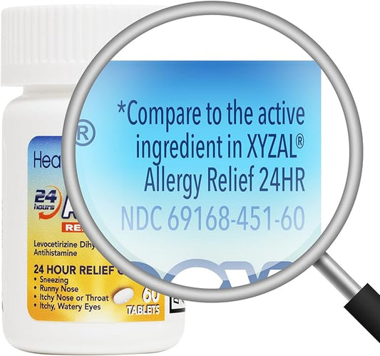 HealthA2Z® Allergy Relief 5mg | 24 Hours (60 Counts)