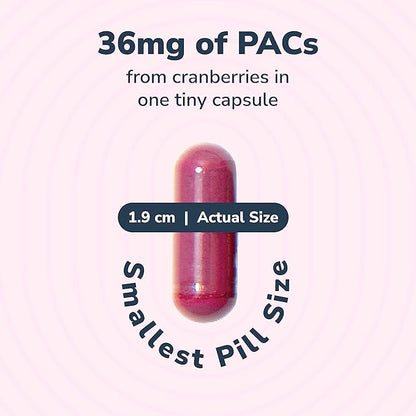 Utiva Cranberry PACs – Clinically Studied Ingredients 36mg PACs Extract - UTI Prevention for Women - Urinary Tract Health – Cranberry Supplement Pills for Bladder Health, 30 Vegi Capsules