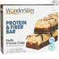 WonderSlim Protein & Fiber Bar, Fluffy S'more Crisp, Gluten Free, Keto Friendly & Low Carb (7ct)
