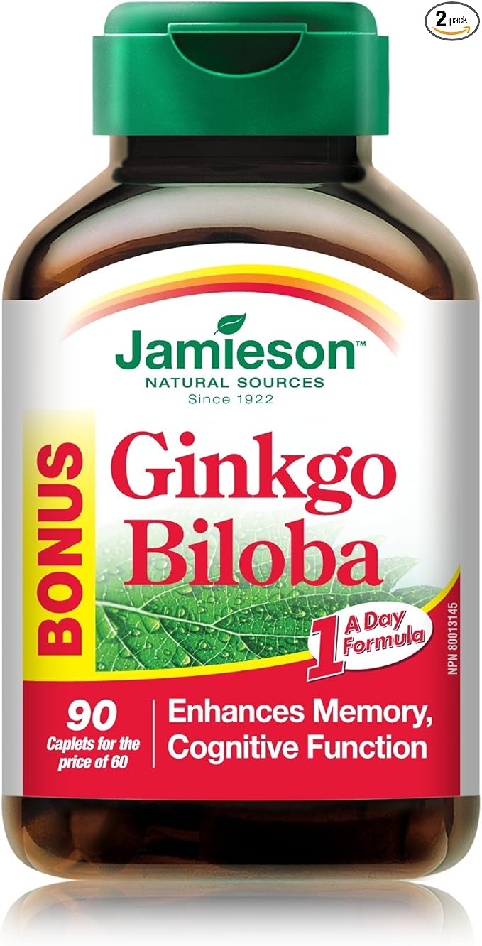 Jamieson Ginkgo Biloba, Bonus Size, 60+30