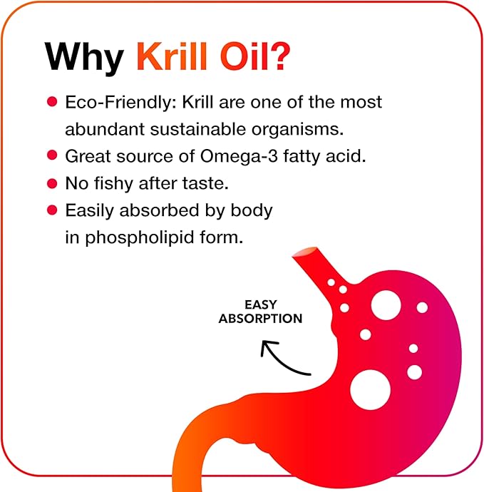 MegaRed #1 Doctor Recommended Krill Oil Brand 1000mg Omega 3 Supplement 60 Softgels