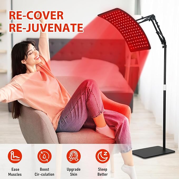 Red Light Therapy for Body, Adjustable 660nm Red 850nm Near