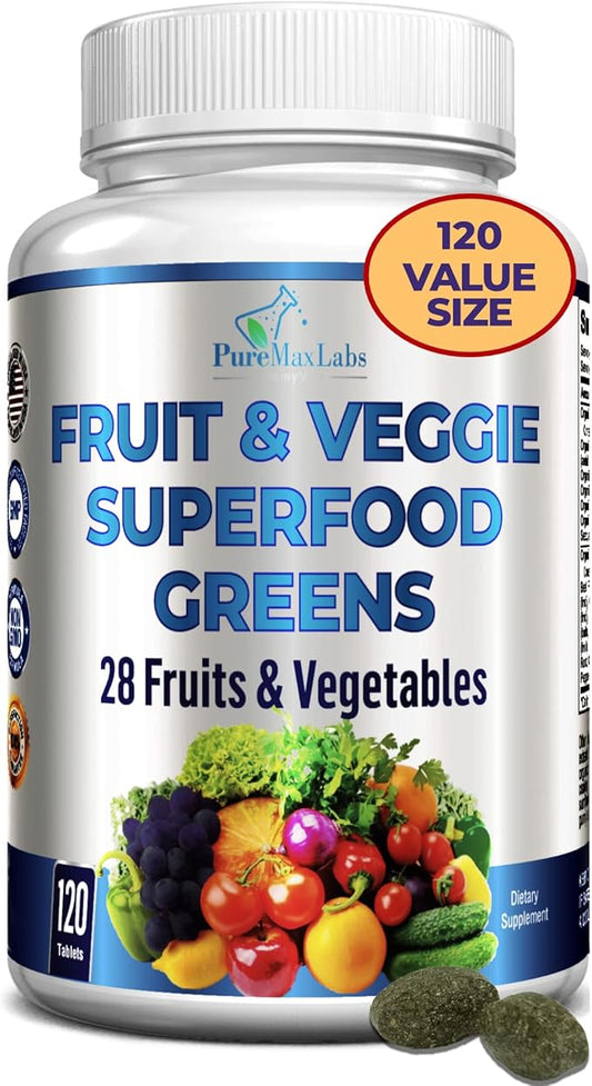 Fruit and Veggie Superfood Greens 120 Tablets 28 Fruits 120 Tablets