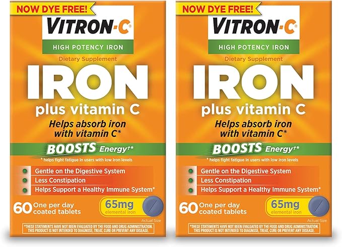 Vitron-C Iron Supplement, Once Daily, High