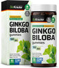 Ginkgo Biloba Extract Gummies 120mg Standardized 90 Vegan