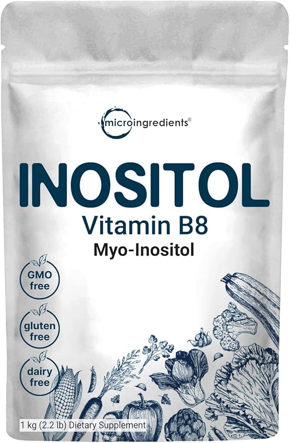 Pure Inositol Powder, Myo-Inositol B8 Powder, 1KG (2.2 (2.2 Pounds),