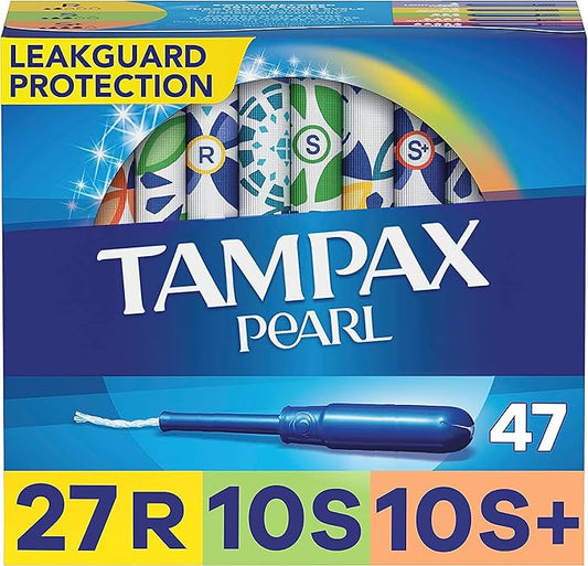Tampax Pearl Tampons Trio Pack, 47 Count